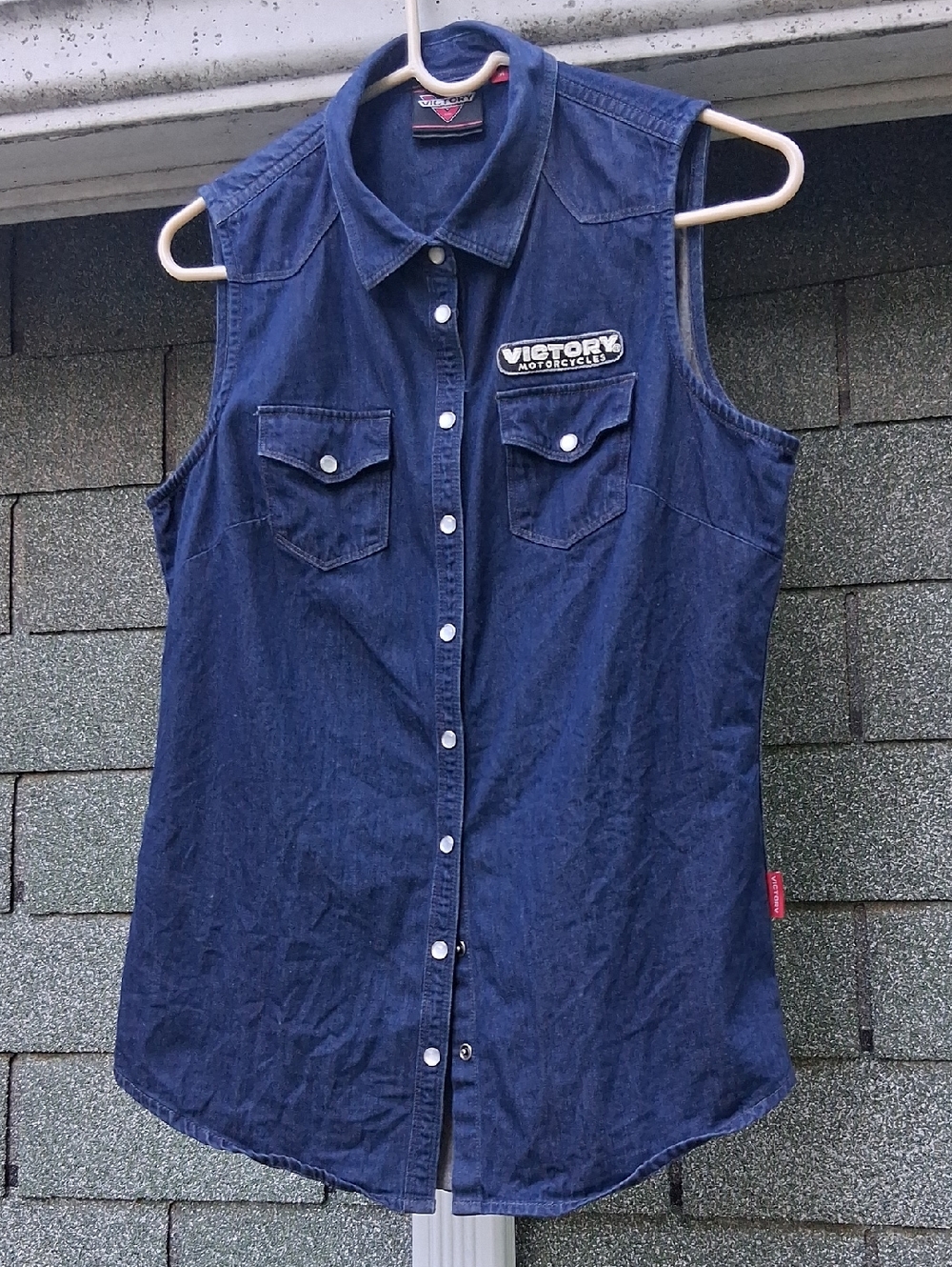 Victory Mortorcycle Sleevless Jean Shirt